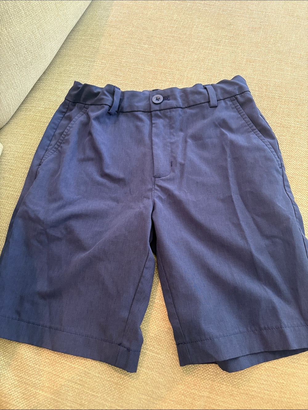 Vineyard Vines Boys Navy Shorts with Belt Loops